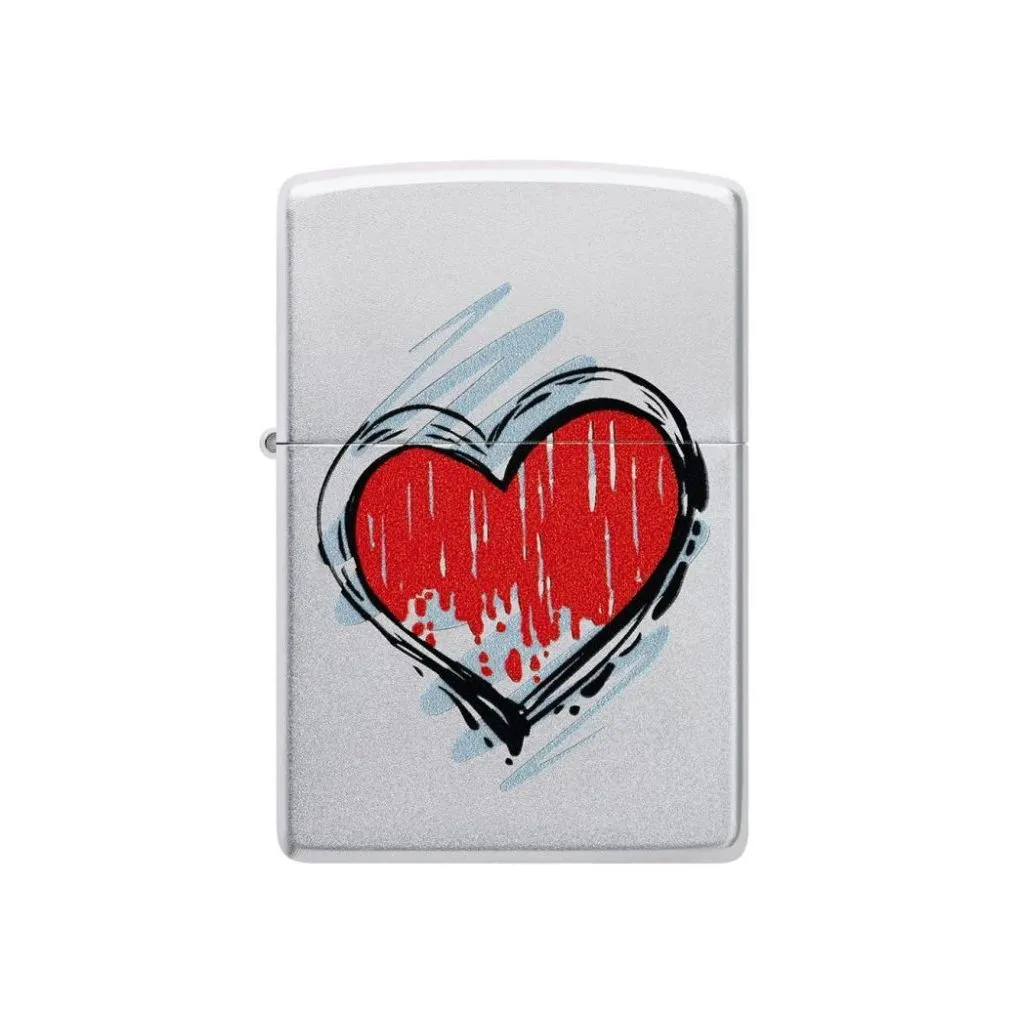 Zippo Heart Design