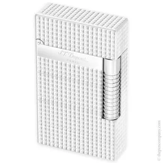 S.T. Dupont Le Grand Cling Diamond Head palladium lighter med elegant struktur.