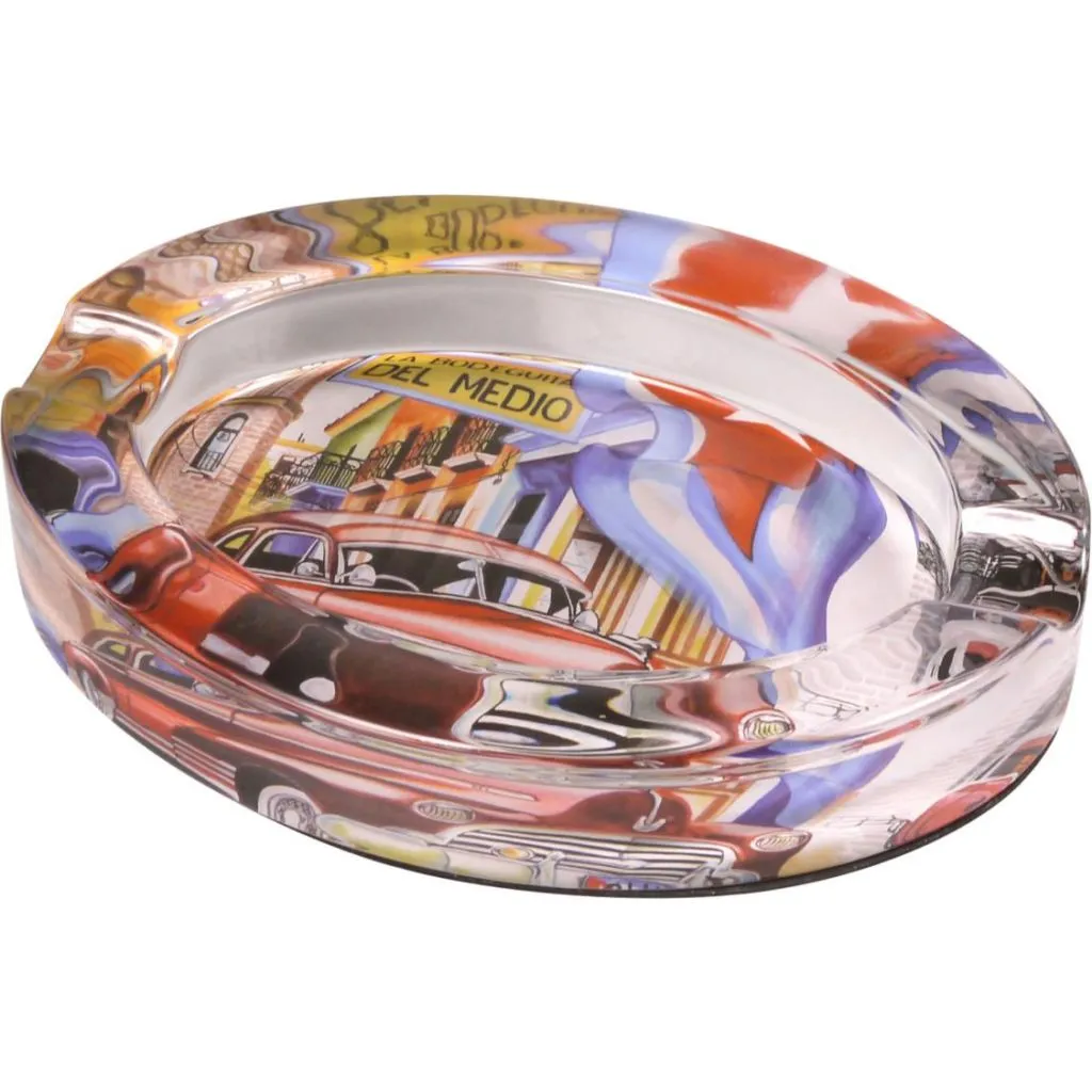 Cigaraskebæger i glas Cuba Design 