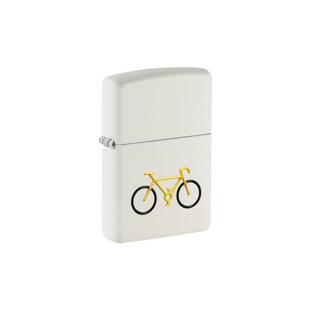 Zippo Bicyckle lighter med metalhus. motiv i 3D-tekstur