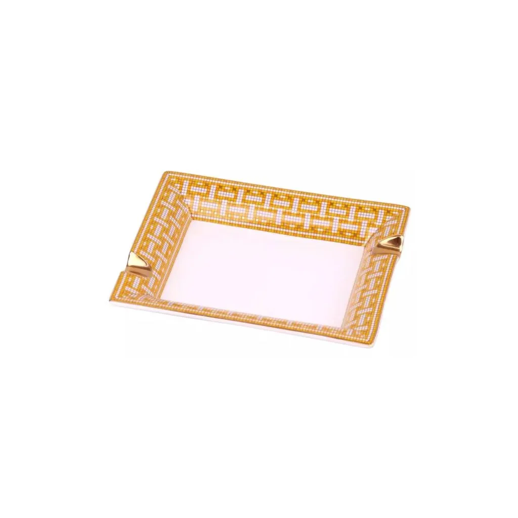 Deco Porselæn Cigar Askebæger – 20,5×17×3,5 cm porcelæn cigar-ashtray