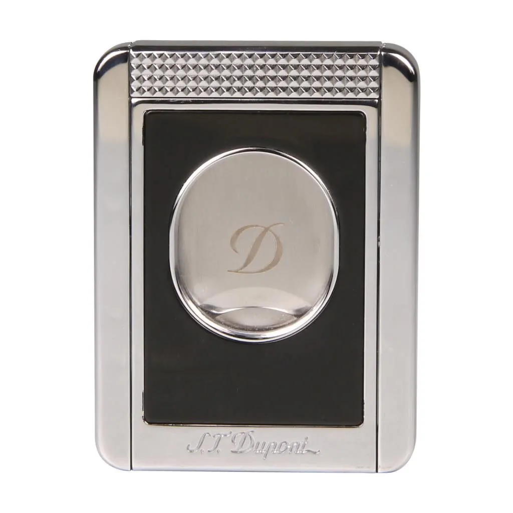 S.T. Dupont Cigar Cutter Stand Black – sort lak & krom finish, dobbeltblad klipper