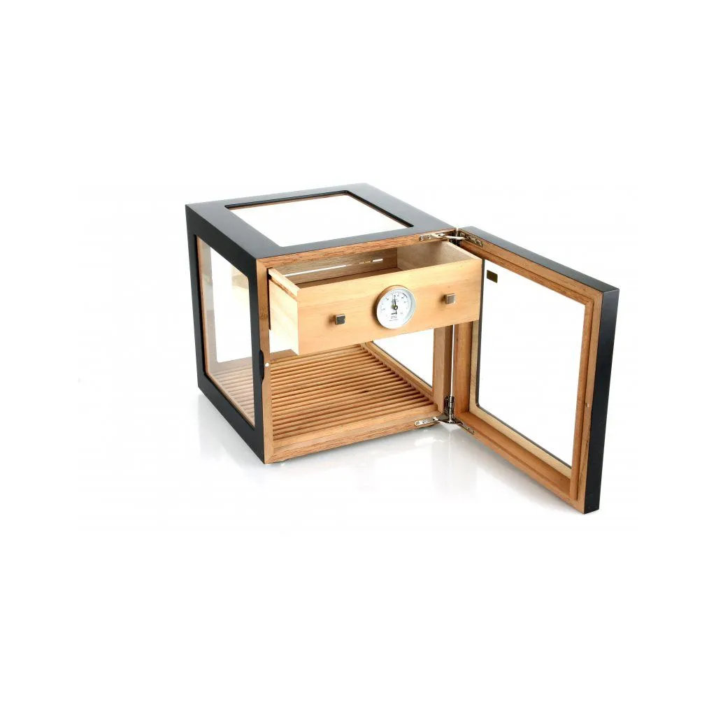 Adorini Cube Deluxe Humidor Black