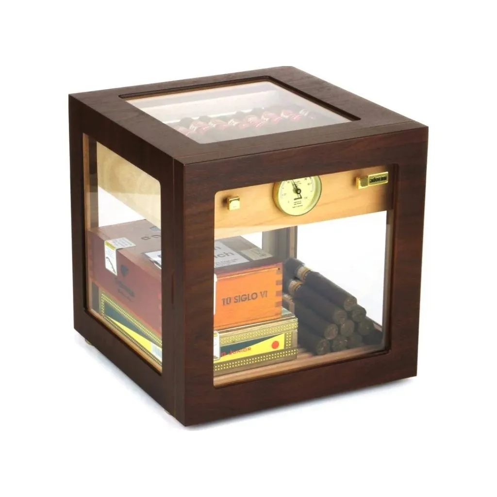 Adorini Cube Deluxe Humidor Walnut