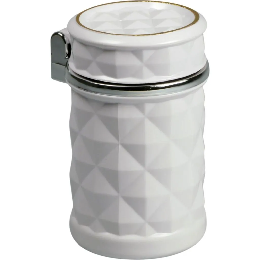 Bil askebæger m. LED-lys – passer i bilens kopholder, vand- & vindtæt låg