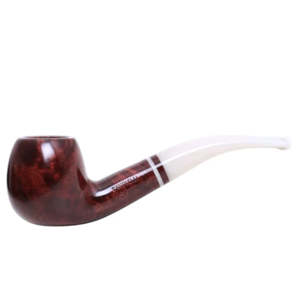 Savinelli Avorio Smooth Burgundy 626 6mm Filter