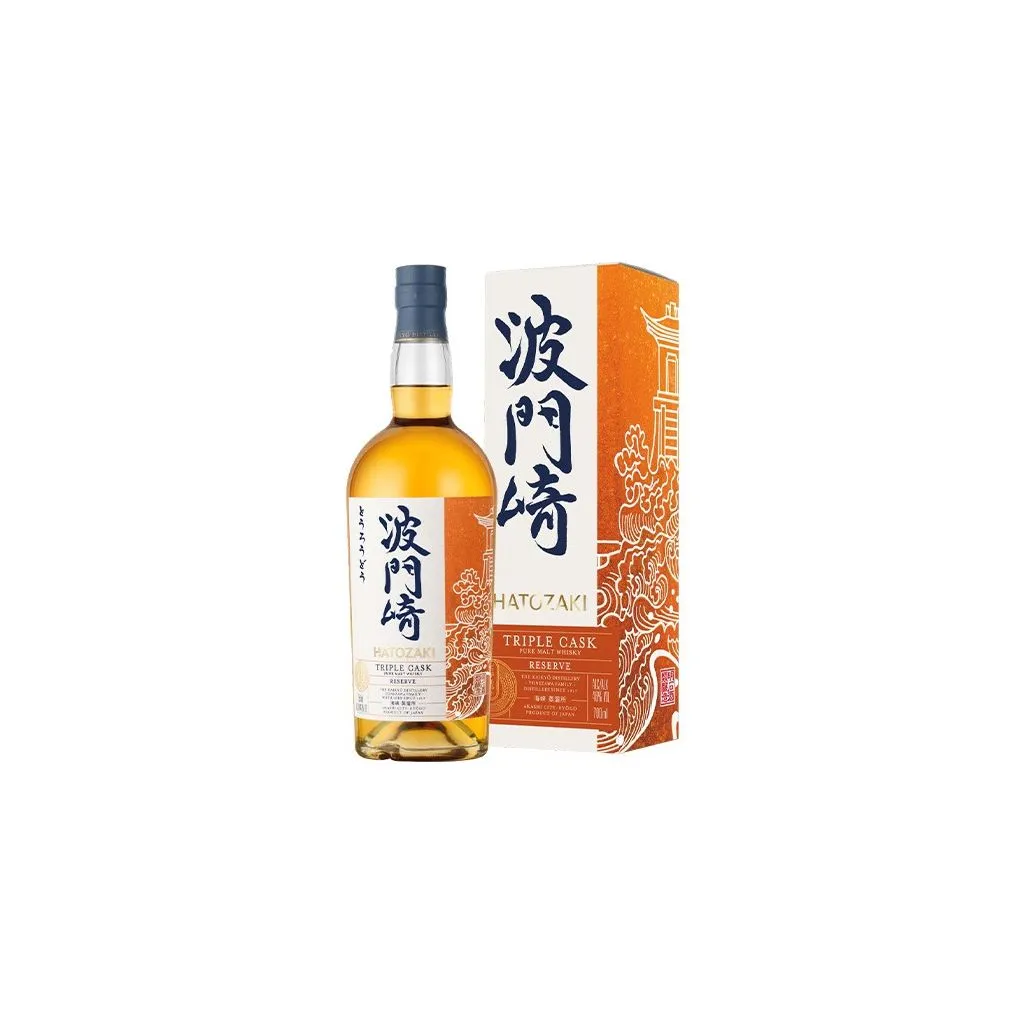 Hatozaki Triple Cask Reserve 46% 70 cl – japansk whisky flaske hos Havnens Vin