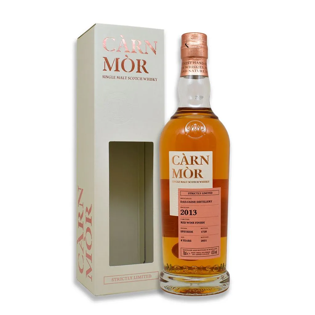Càrn Mòr Dailuaine 8 Y.O. Red Wine Finish 47,5% 70 cl – Speyside single malt whisky