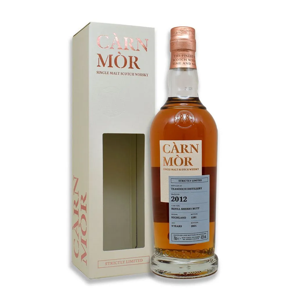 Càrn Mòr Teaninich 9 Y.O. Refill Sherry Butt 47,5% 70 cl – Highland single malt whisky