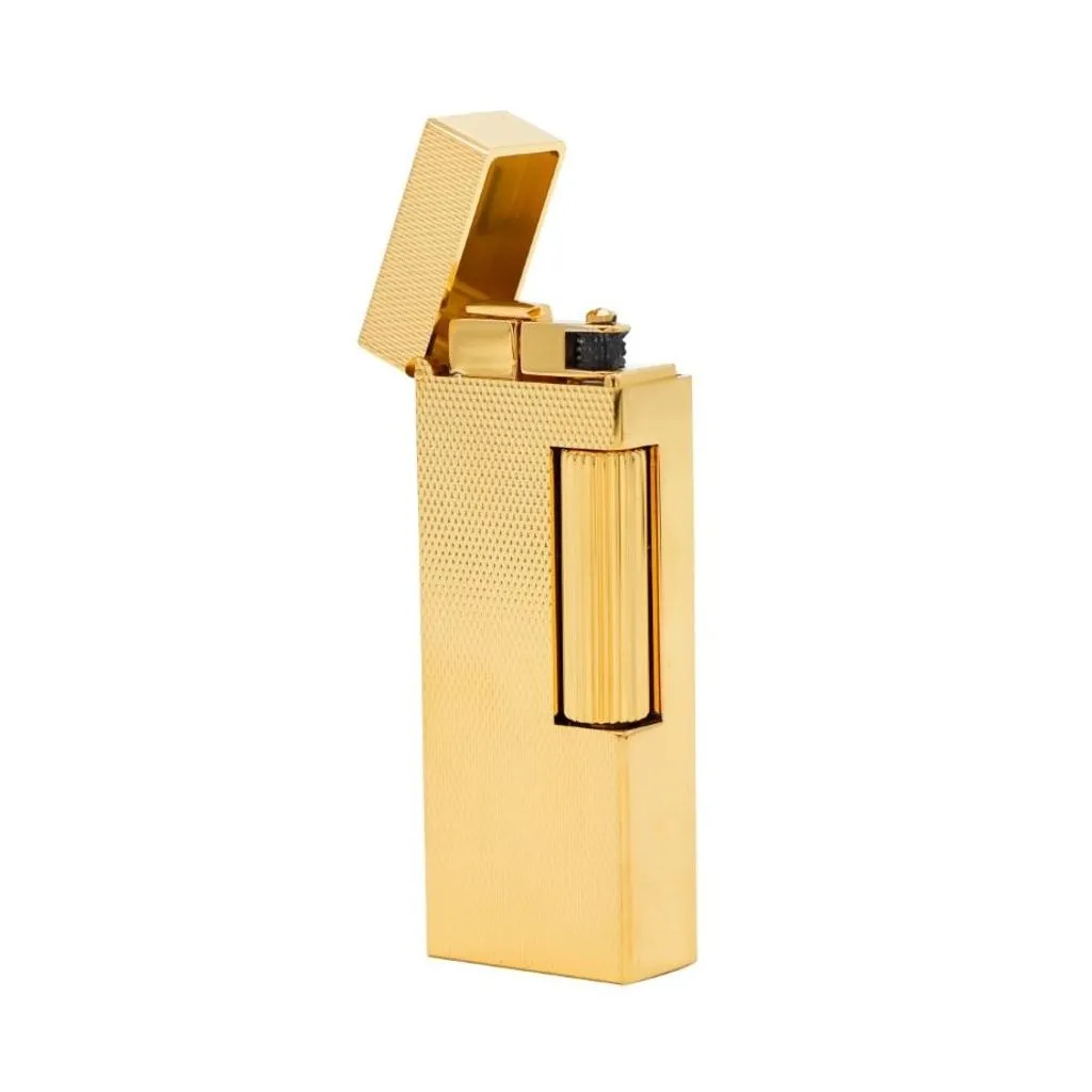 Dunhill Rollagas Barley Gold Plated Pipe Lighter