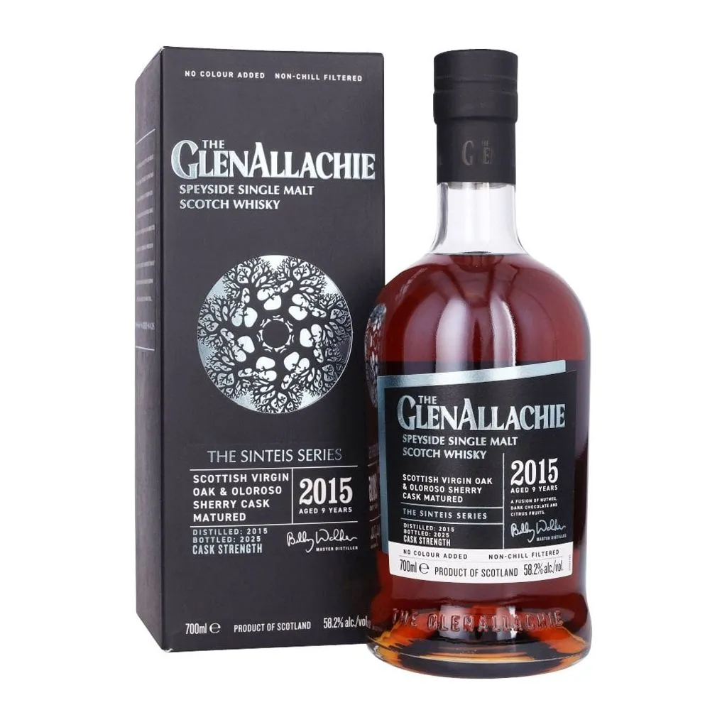 GlenAllachie Sinteis Series 2015 Virgin & Oloroso Cask 58,2% 70 cl – flaske hos Havnens Vin