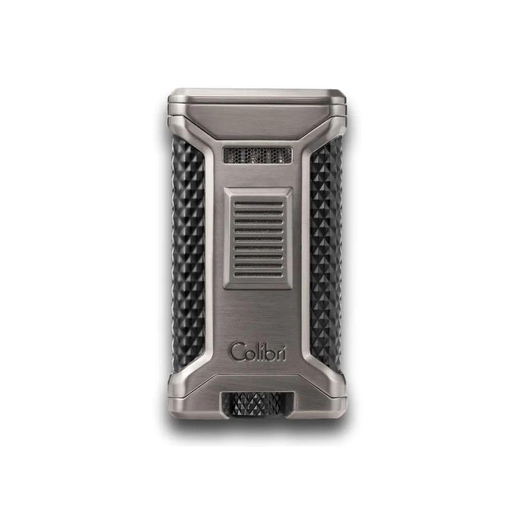 COLIBRI Ascari III + Punch Gunmetal cigarlighter – gunmetal finish med indbygget punch