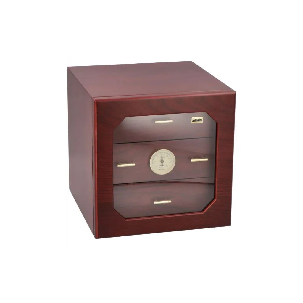 Adorini Chianti Medium Deluxe Humidor Rosewood – elegant rosewood veneer humidor med glaslåge og plads til ca. 100 cigarer