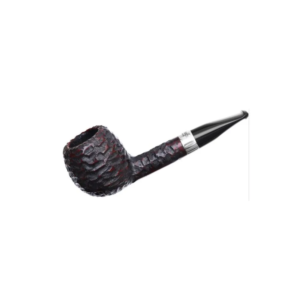 Peterson Junior  Rusticated Nickel Mounted Short Apple Fishtail
