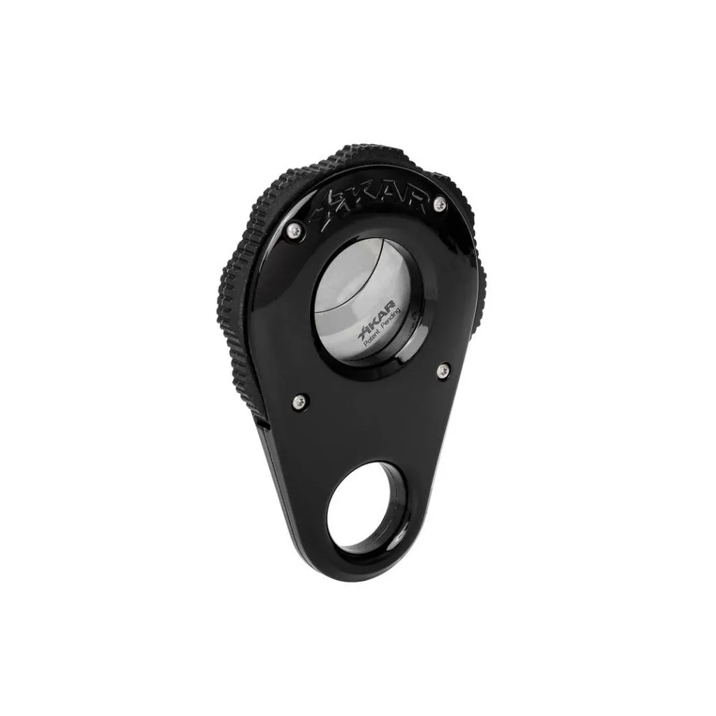 XIKAR Revolution Cigar Cutter – sort finish, springassisteret roterende klipper