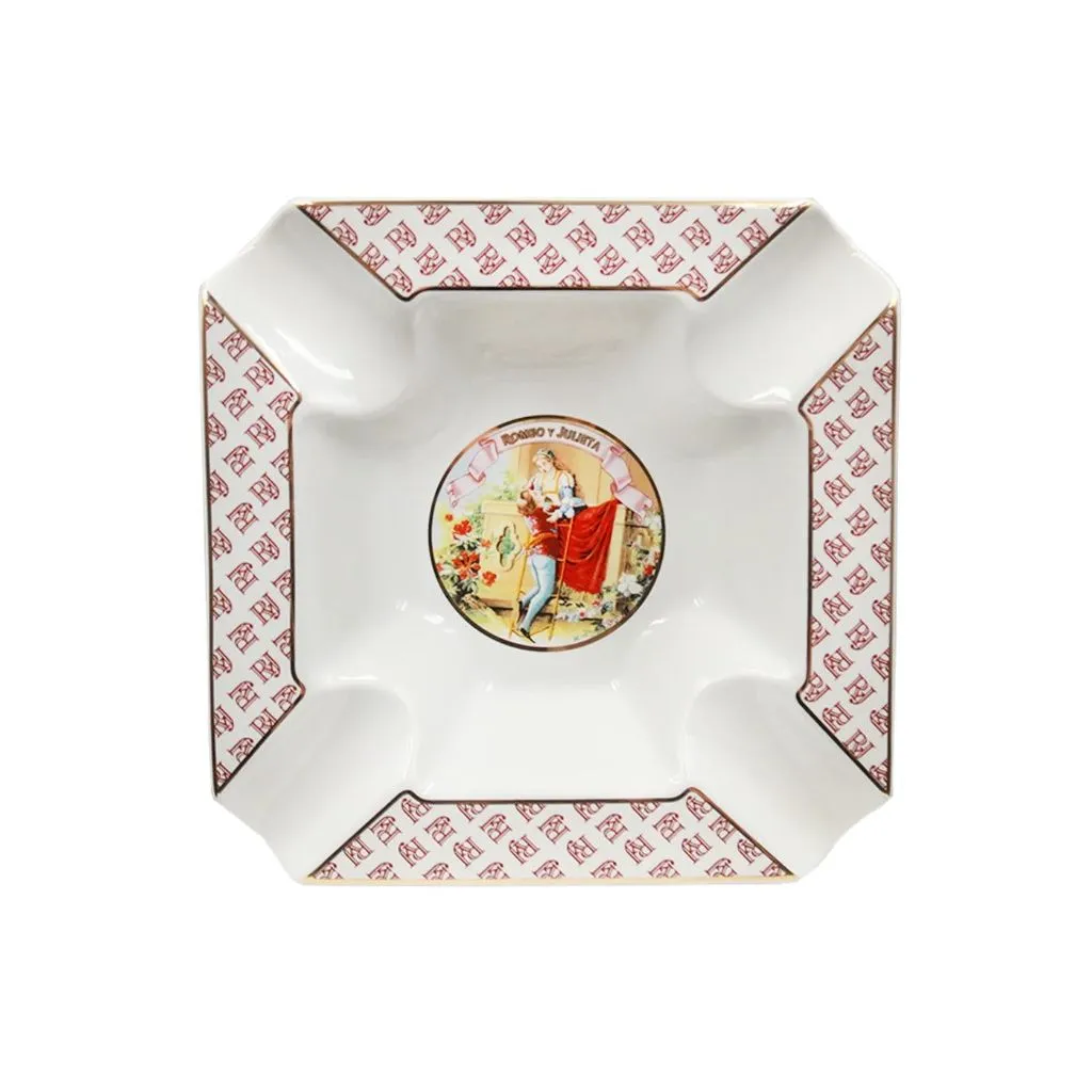 Romeo y Julieta 4 Groov Keramisk Askebæger – 22×22×5 cm, cigartilbehør