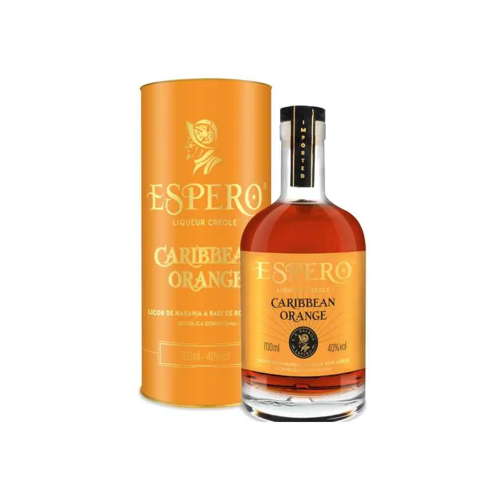 Ron Espero Caribbean Orange – mørk rombaseret likør med appelsin og kokos

Ron Espero Caribbean Orange 40% 70 cl – karibisk likør med tydelig appelsinskalsaroma

Caribbean Orange likør 70 cl – sød karibisk rom-likør med appelsinprofil