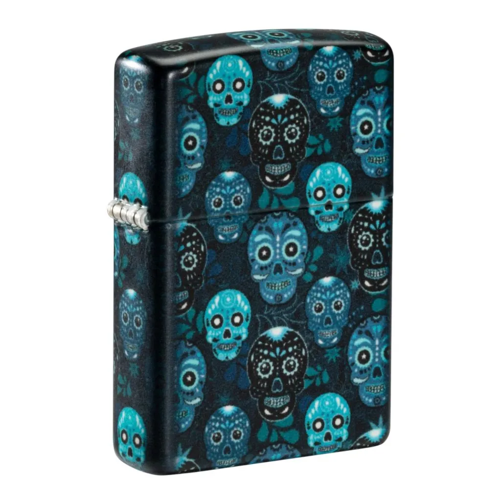 Zippo Sugar Skulls Design Glow in the Dark