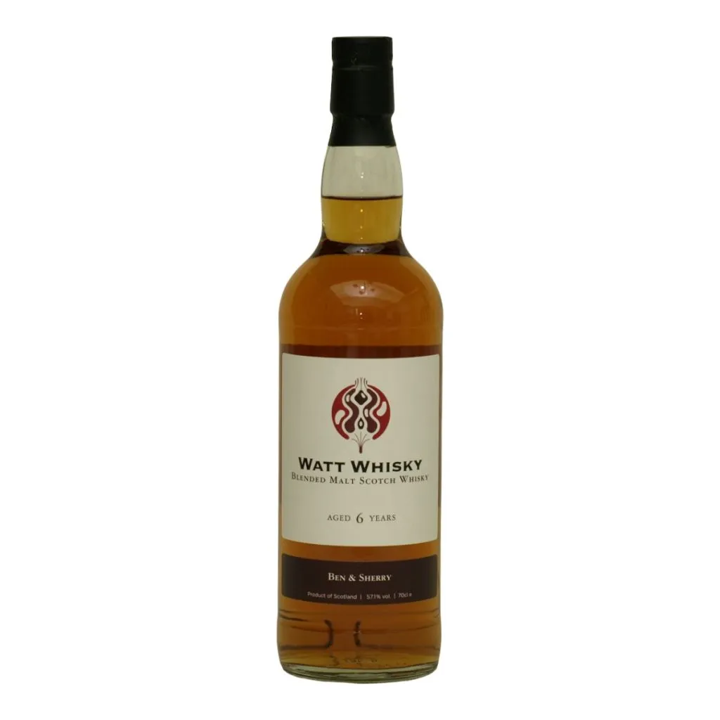 Watt Whisky, Ben & Sherry Blended Malt 6 Y.O. Butt, 57,1% 70 cl.