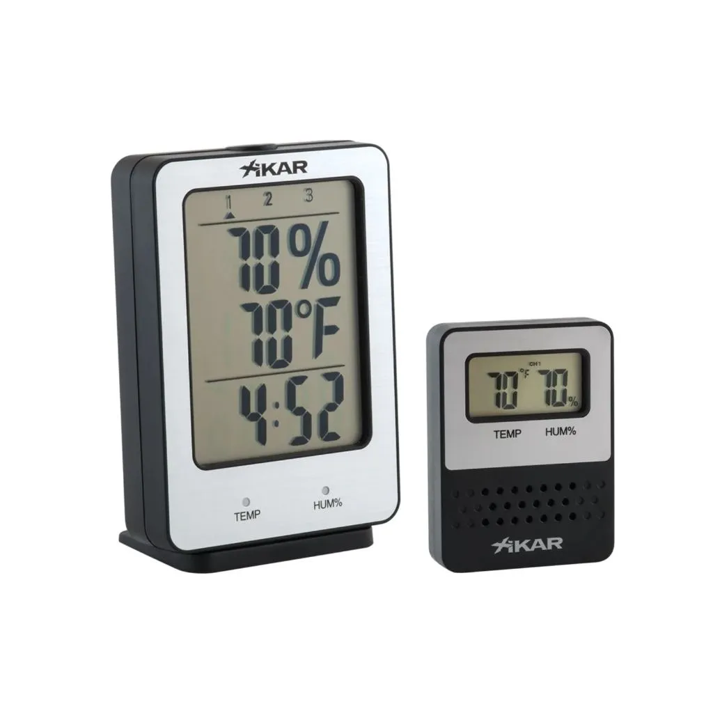 XIKAR PuroTemp Wireless Hygrometer System – trådløst RH/temp-monitor system til humidor