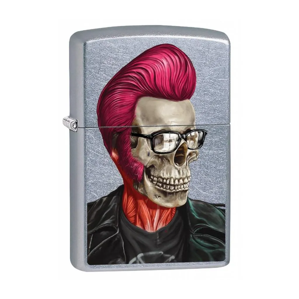 Zippo Rockabilly skull