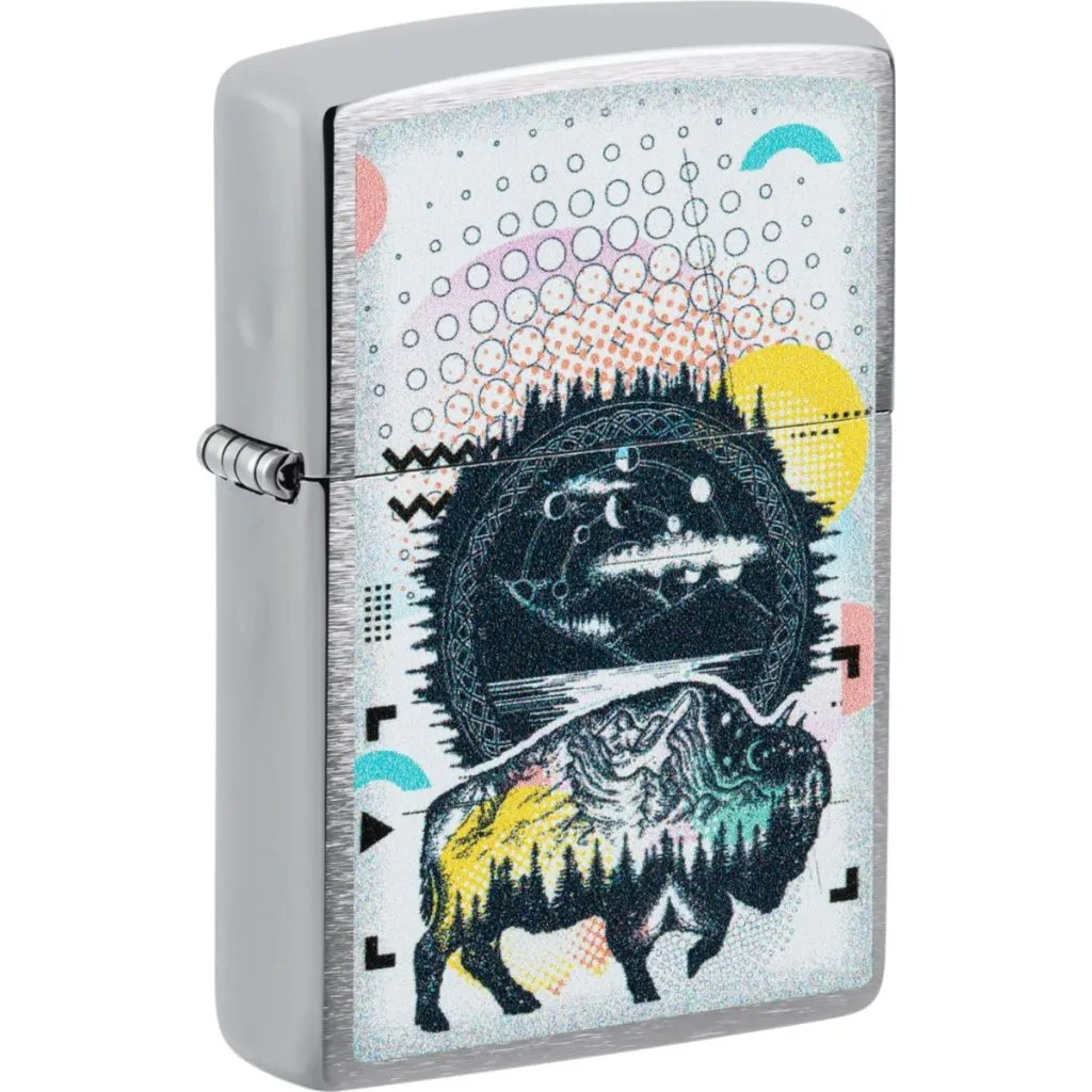 ZIPPO chrom Bison