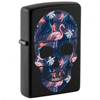Zippo Flamingo Skull Design
