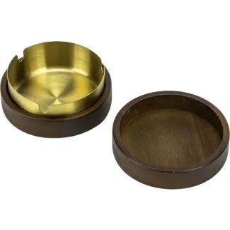 Askebæger messing og træ