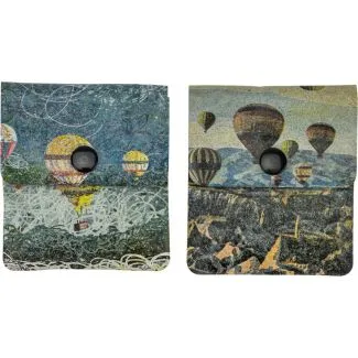 Lommeaskebæger m. trykknap 