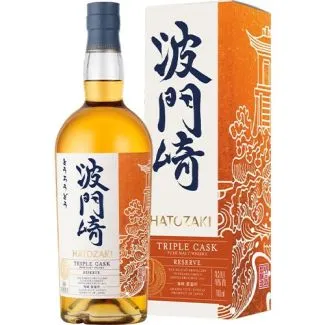 Hatozaki Triple Cask Reserve 46% 70 cl – japansk whisky flaske hos Havnens Vin