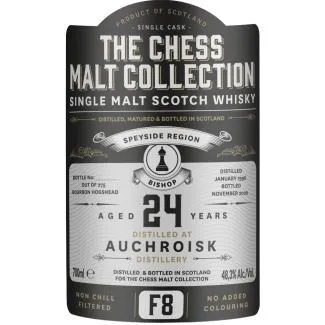 The Chess Malt Collection Auchroisk 24 Y.O. 48,3% 70 cl – Speyside single malt whisky, limited edition

Alternative alt-tekster:

Auchroisk 24 år The Chess Malt Collection 48,3% vol. 70 cl – bourbon hogshead

Speyside single malt Auchroisk 24 Y.O. 4