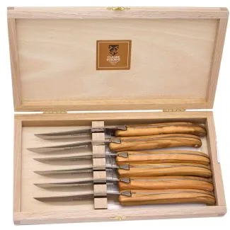 Claude Dozorme Steakknive I Oliventræ (4stk)