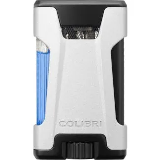 COLIBRI double jet lighter Rebel II silver
