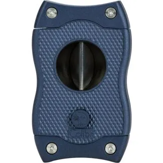 Colibri SV-Cut Cigar Cutter – blå finish, V-cut & S-cut, høj kapacitet