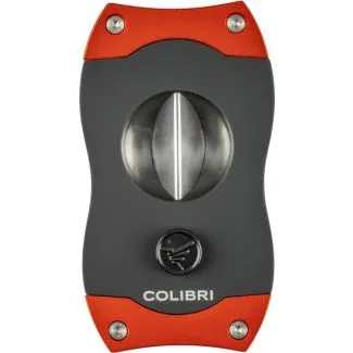 Colibri V-Cut Cigar Cutter – rød finish, V-cut klipper til ring 60+ cigarer