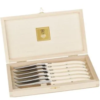 Claude Dozorme - Knive creamfarvede - 6 stk