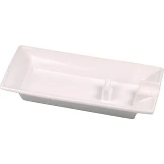 Enkelt cigar askebæger i hvid 