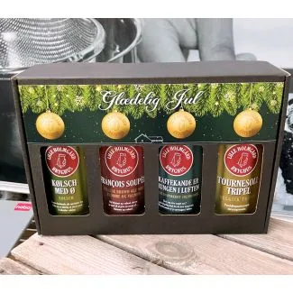 Lille Holmegaard Glædelig Jul gavesæt 4x44cl 