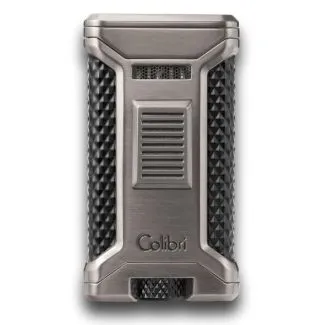 COLIBRI Ascari III + Punch Gunmetal cigarlighter – gunmetal finish med indbygget punch