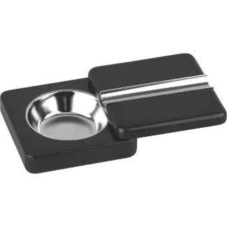 Cigar ashtray black, 10 x 10cm height 3.5cm, twistable