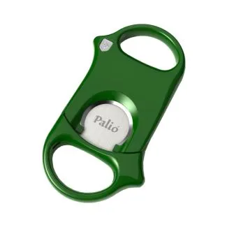 Palió Cigar Cutter Green – dobbeltbladet guillotine cigarklipper i grøn finish