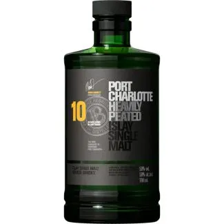 Port Charlotte 10 Year Old Heavily Peated 50% 70 cl – flaske hos Havnens Vin