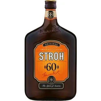 Østrigsk Inländer-rum med 60 % vol., 100 cl. Karamel, krydderier og toastet sukker — perfekt til cocktails og varme drikke.