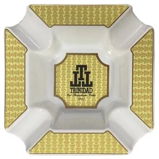 Trinidad 4 Groov Keramisk Askebæger – 4 grooves, ca. 22×22×5 cm Premium cigar-tilbehør