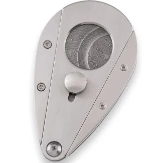 XIKAR Xi3 Damaskus Cigar Cutter – limited edition, rustfri krop med håndsmedede damaskus blade