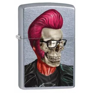 Zippo Rockabilly skull