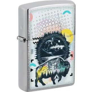 ZIPPO chrom Bison