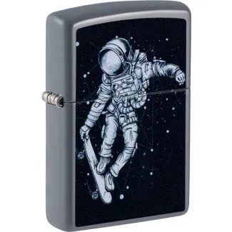 ZIPPO Flat Gery Skateboarding Astronaut