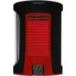 Colibri Daytona II jet-lighter i red/black-finish med side brændstof-vindue.