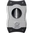 Colibri SV-Cut cigar cutter i krom og sort med ergonomisk design.